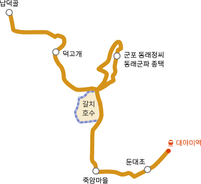 당숲길 이미지 - 자세한 설명은 하단 텍스트 참조